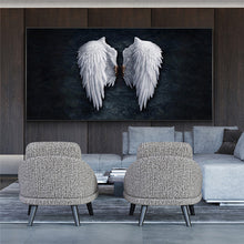 Load image into Gallery viewer, Black and White Angel wings Canvas Paintings on the Wall Art Posters and Prints Wings Abstract Wall Pictures Home Decoration
