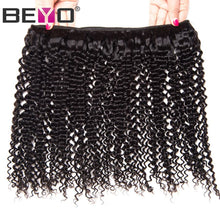 Load image into Gallery viewer, Mongolian Afro Kinky Curly Hair Bundles 100% Human Hair Bundles 4 or 3 Bundles Deal Non Remy Hair Weave Bundles Beyo Hair
