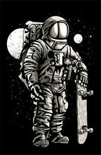 Load image into Gallery viewer, Astronaut Bicycle Fish Skater Galaxy Boat Wall Art Canvas Painting Nordic Posters And Prints Wall Pictures For Living Room Decor
