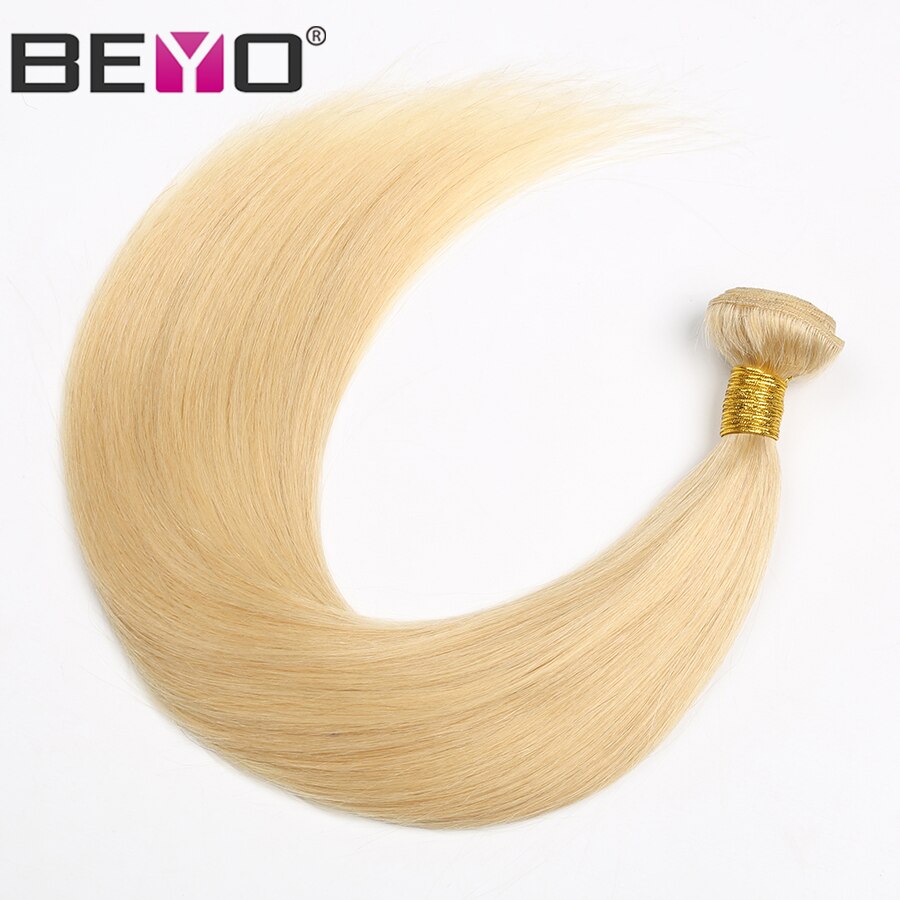 613 Blonde Bundles With Frontal Brazilian Hair Weave Bundles Straight Hair Bundles With Frontal Human Hair Bundles Non Remy Beyo