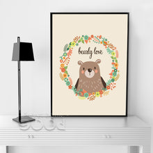Load image into Gallery viewer, Cartoon Bear Canvas Art Print Painting Poster, Wall Pictures for Home Decoration, Wall Decor FA238-3
