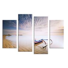Load image into Gallery viewer, 4PCS boat belong beach set paints Wall painting print on canvas for home decor ideas paints on wall pictures art No framed
