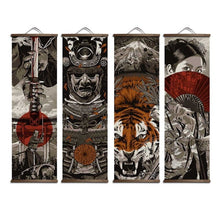 Load image into Gallery viewer, Japanese Ukiyo E Print Canvas Poster With Solid Wood Hanging Scroll
