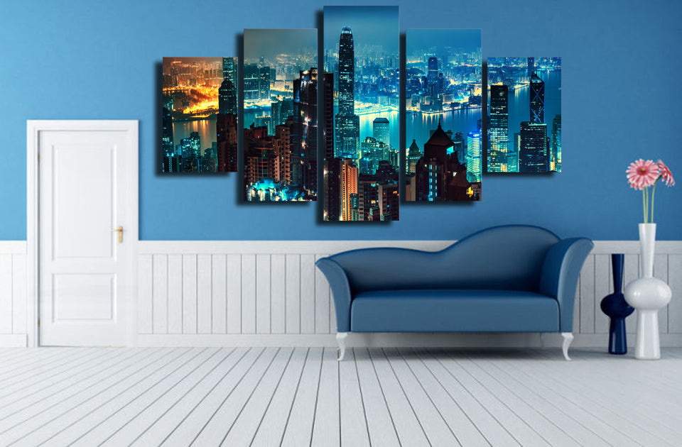 HD Printed cityscape skyscrapers art Painting Canvas Print room decor print poster picture canvas Free shipping/ny-6016