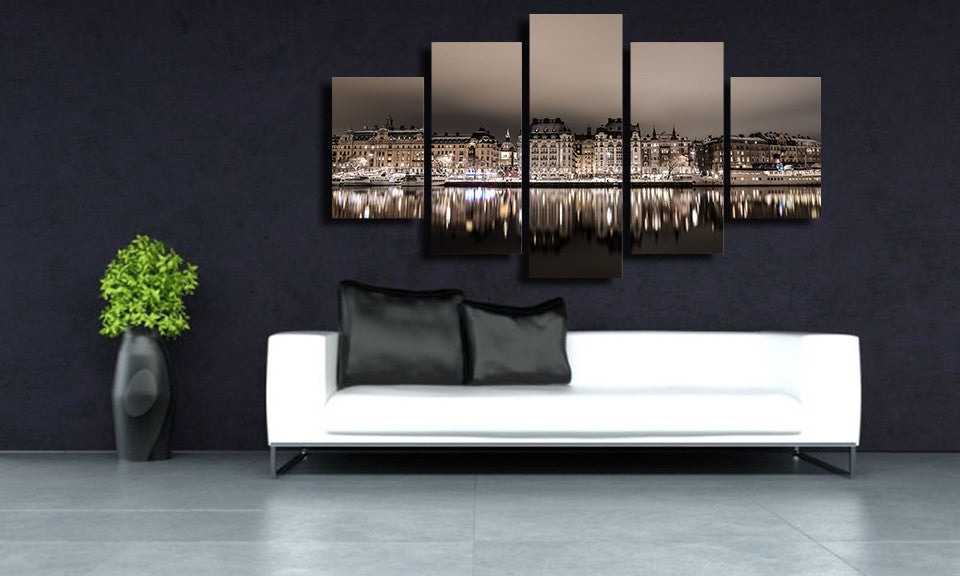 HD Printed stockholm night Painting Canvas Print room decor print poster picture canvas Free shipping/NY-5934