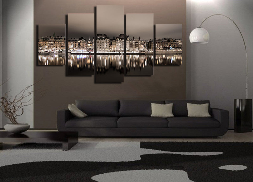HD Printed stockholm night Painting Canvas Print room decor print poster picture canvas Free shipping/NY-5934