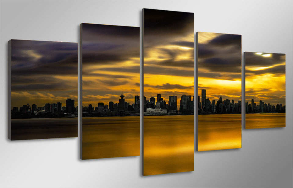 HD Printed City view sunset Painting Canvas Print room decor print poster picture canvas Free shipping/NY-5886