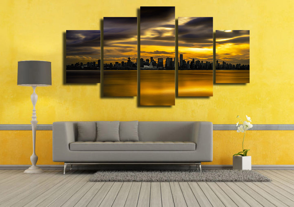 HD Printed City view sunset Painting Canvas Print room decor print poster picture canvas Free shipping/NY-5886