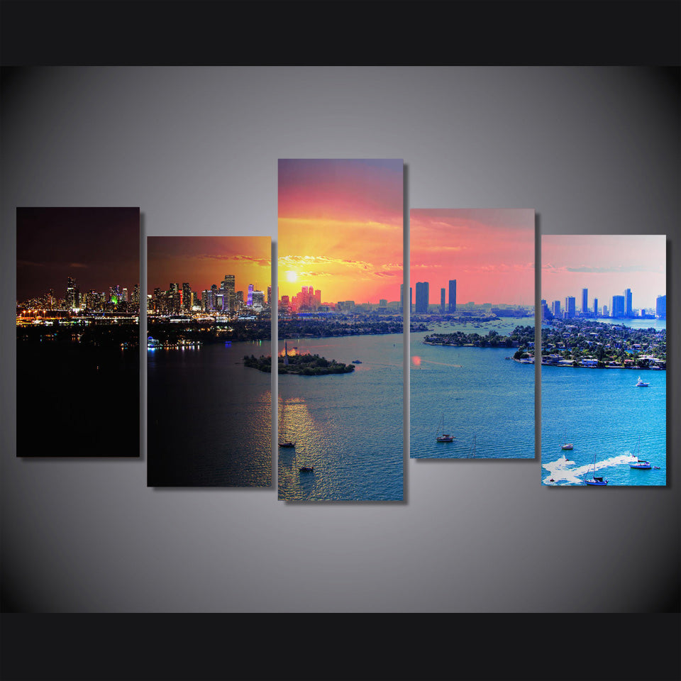HD Printed florida miami Painting on canvas room decoration print poster picture Free shipping/ny-2065
