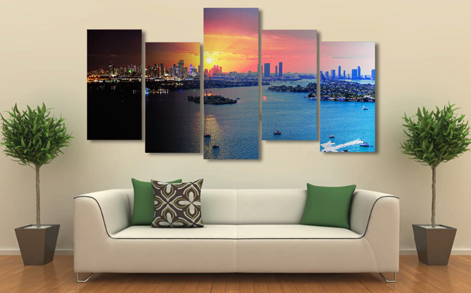 HD Printed florida miami Painting on canvas room decoration print poster picture Free shipping/ny-2065
