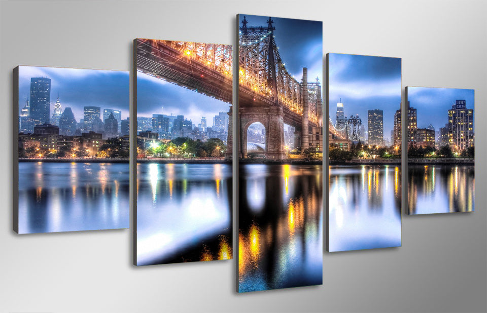 HD Printed queensboro bridge roosevelt Painting on canvas room decoration print poster picture canvas Free shipping/ny-2265
