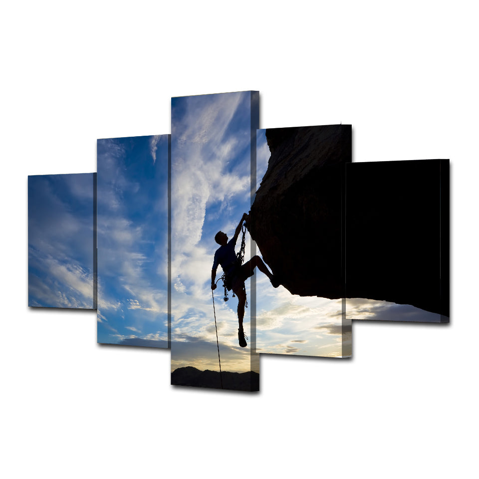 canvas art Printed climbing rock sunset Painting Canvas Print room decor print poster picture canvas Free shipping/ny-4907