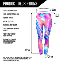 Load image into Gallery viewer, Women Leggings Neon Blue Pink Printing Leggins Fitness Legging Sexy High Waist

