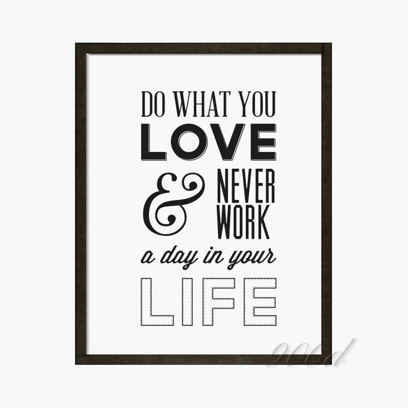 Love Quote Canvas Art Print Painting Poster, Wall Pictures for Home Decoration, Wall Decor FA357