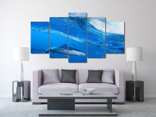 Load image into Gallery viewer, HD Printed Waves blue sea shark Painting on canvas room decoration print poster picture canvas Free shipping/ny-2086
