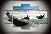Load image into Gallery viewer, HD Printed Boats on the beach Painting on canvas room decoration print poster picture canvas Free shipping/ny-1898
