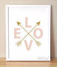 Load image into Gallery viewer, Love And Arrows Print Canvas Art Print Painting Poster,  Wall Picture for Home Decoration,  Wall Decor YE049
