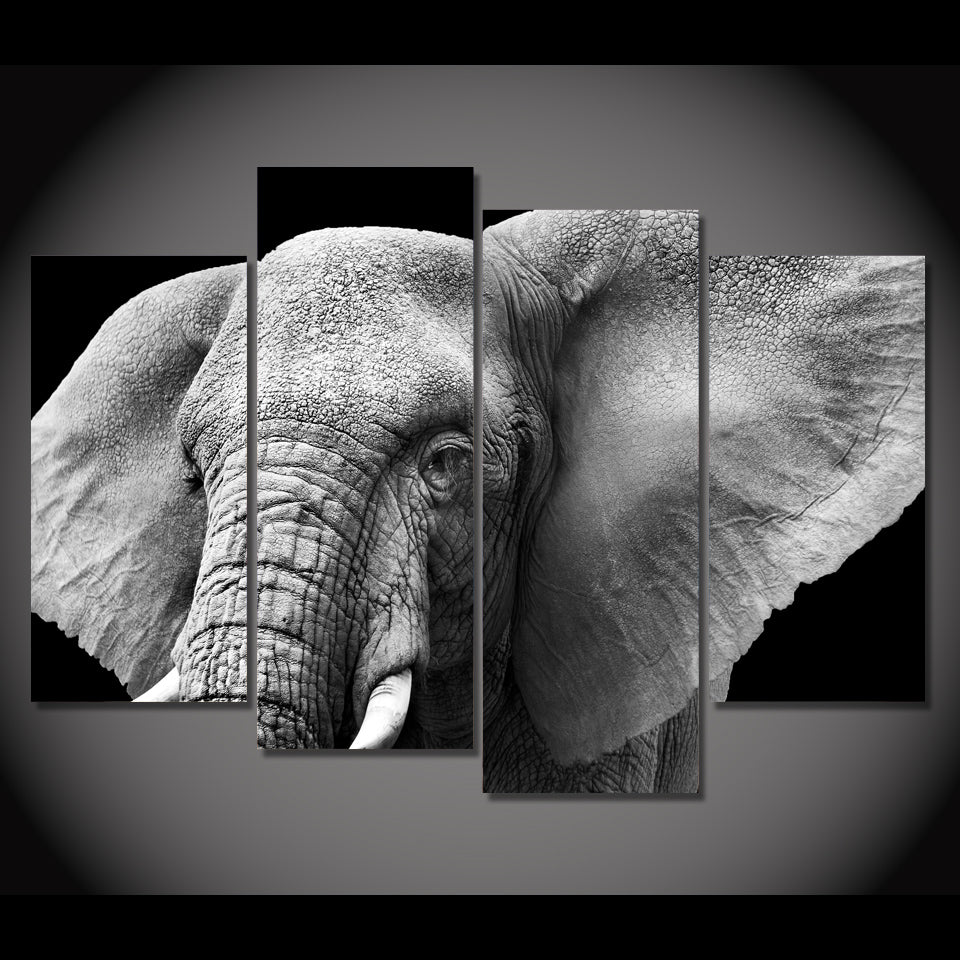 HD Printed elephant tusks ears ivory Painting on canvas room decoration print poster picture canvas framed Free shipping/NY-6273