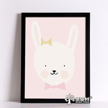Load image into Gallery viewer, Nordic Decoration Posters And Prints Panda Rabbit Wall Art Canvas Painting Wall Pictures For Living Room Cuadros No Poster Frame
