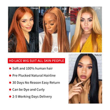 Load image into Gallery viewer, Straight Lace Front Wig Human Hair Wigs
