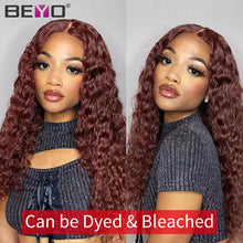 Load image into Gallery viewer, Cheap 250 Density Deep Wave Front Wig Hd Transparent Lace Frontal Wigs  Human Hair Wigs T Part Wig for Black Women Remy Wig
