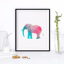 Load image into Gallery viewer, Colorful Elephant Canvas Art Print Poster, Wall Pictures for Home Decoration, Wall Decor FA237-2

