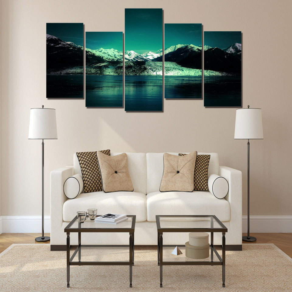 HD Printed Snow Mountain Lake picture Painting wall art room decor print poster picture canvas Free shipping/ny-1266