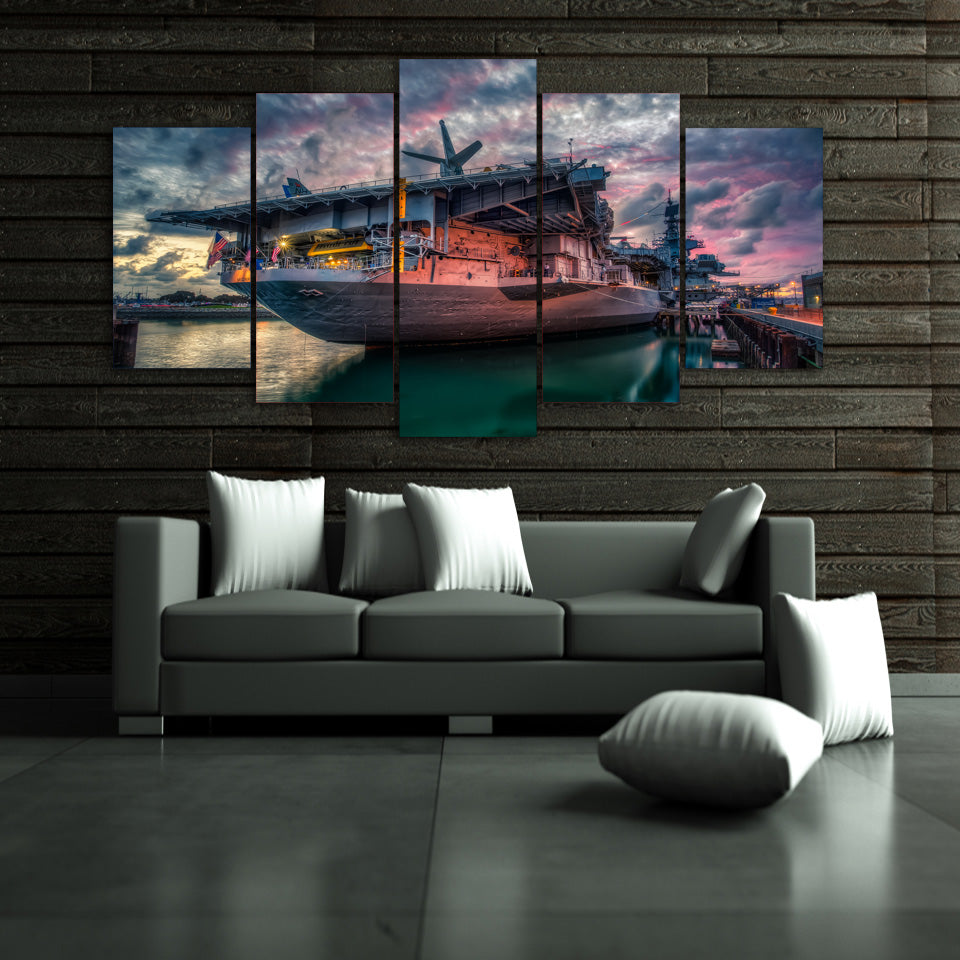HD Printed san diego bay uss midway Painting on canvas room decoration print poster picture canvas Free shipping/ny-1773