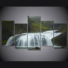 Load image into Gallery viewer, HD Printed iceland waterfall green Painting on canvas room decoration print poster picture canvas Free shipping/ny-1828
