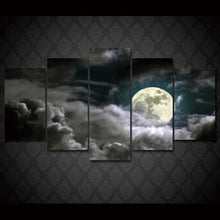 Load image into Gallery viewer, HD Printed Full Moon Heavy Clouds Painting Canvas Print room decor print poster picture canvas Free shipping/ny-2721

