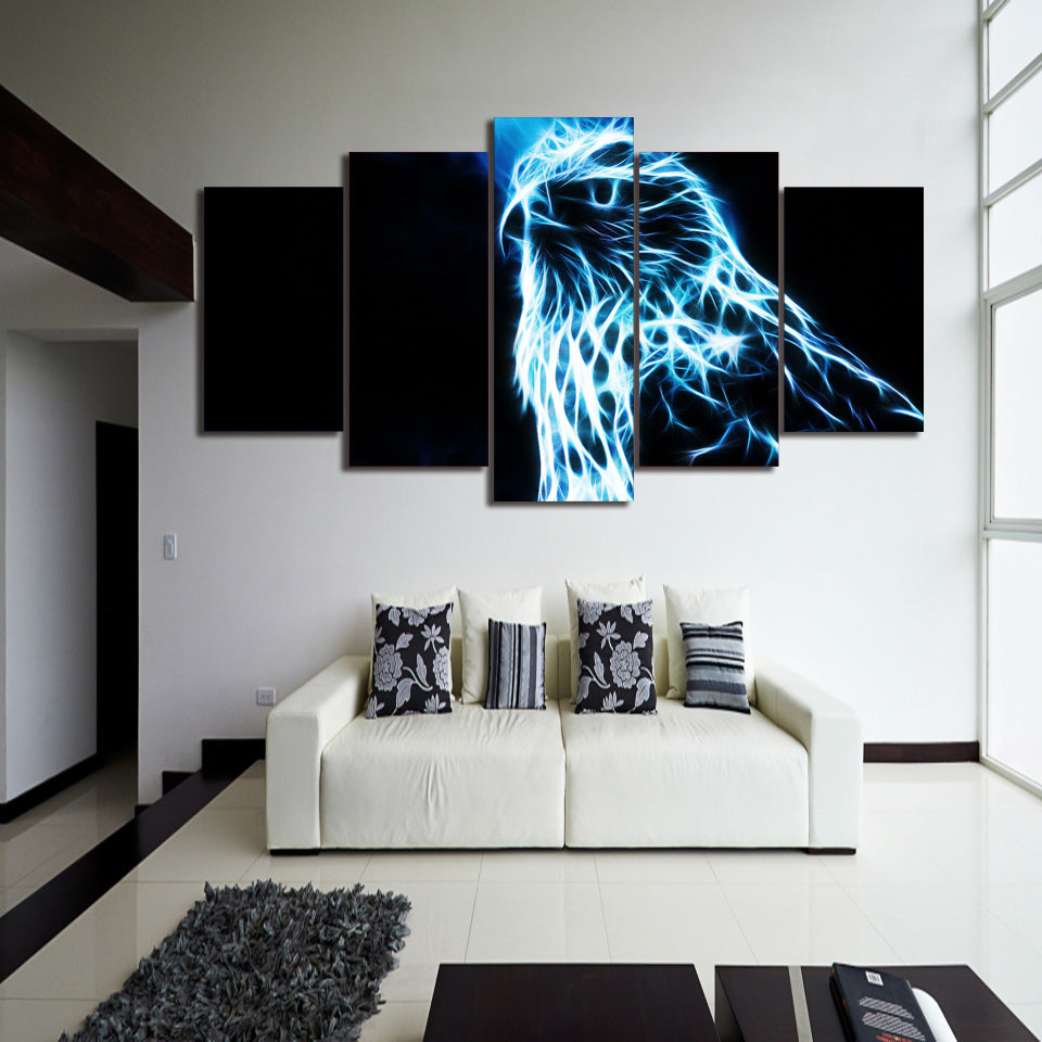 HD Printed eagle 5 pieces Group Painting room decor print poster picture canvas Free shipping/ny-569