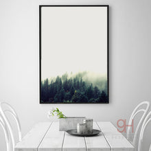 Load image into Gallery viewer, Forest Landscape Canvas Art Print Painting Poster, Nordic Style Wall Pictures for Home Decoration, Wall Decor BW004
