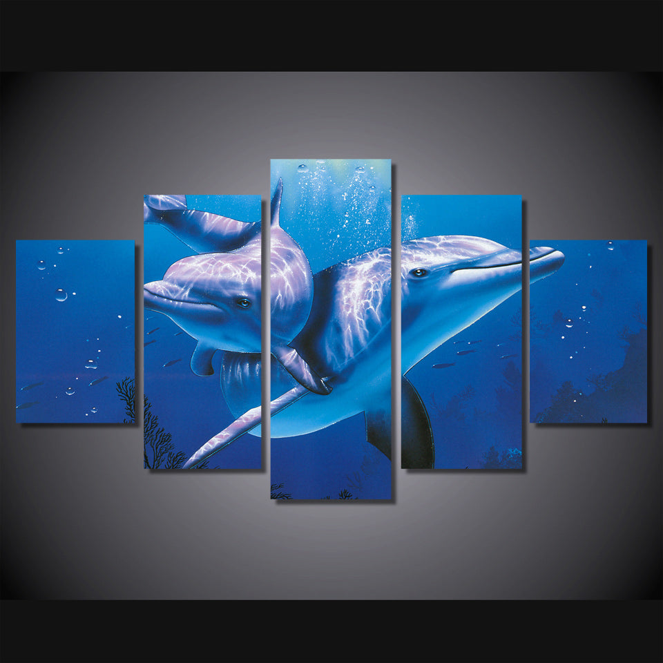 HD Printed Animal delfin Painting Canvas Print room decor print poster picture canvas Free shipping/ny-2976