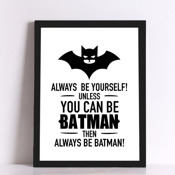 Super hero Quote Canvas Art Print Poster, Wall Pictures for Home Decoration,  Giclee Print Wall Decor