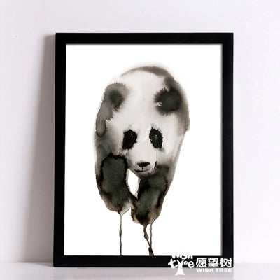 Nordic Decoration Panda Retro Wall Art Canvas Painting Cadre Decoratif Wall Pictures For Living Room Cuadros No Poster Frame
