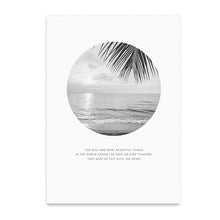 Load image into Gallery viewer, Beach Landscape Canvas Art Print Painting Poster, Nordic Style Wall Pictures for Home Decoration, Wall Decor BW003
