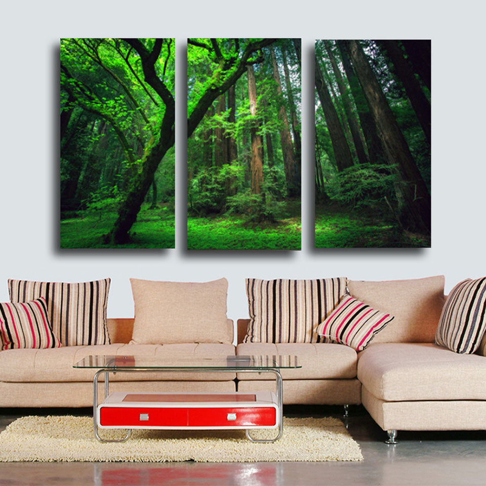 HD Printed Forest green tree Painting on canvas room decoration print poster picture canvas Free shipping/CU-017