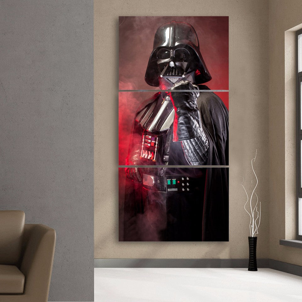 HD Printed  3 piece canvas art Star Wars Empire darth vader painting livingroom decor poster large canvas Free shipping/ny-6371