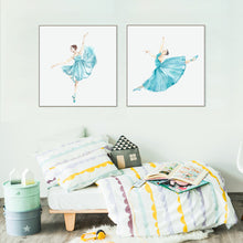 Load image into Gallery viewer, Watercolor Ballet Dance Girl Canvas Art Print Painting Poster,  Wall Pictures for Home Decoration, Wall Art Decor CM035

