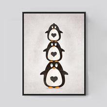 Load image into Gallery viewer, Cartoon Penguin Canvas Art Print Painting Poster,  Wall Picture for Home Decoration,  Wall Decor FA400-6
