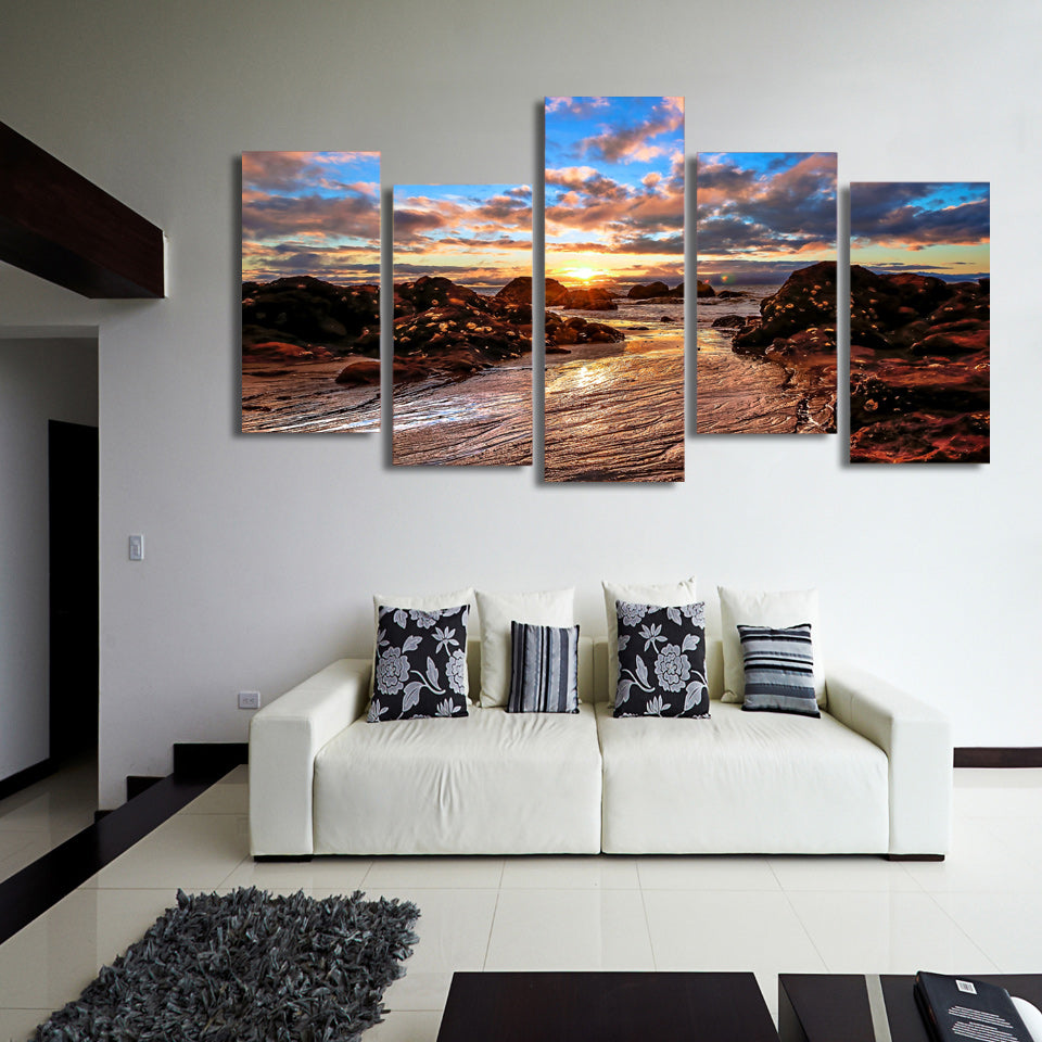 HD Printed clouds sky dawn rocks Painting on canvas room decoration print poster picture canvas Free shipping/ny-6392