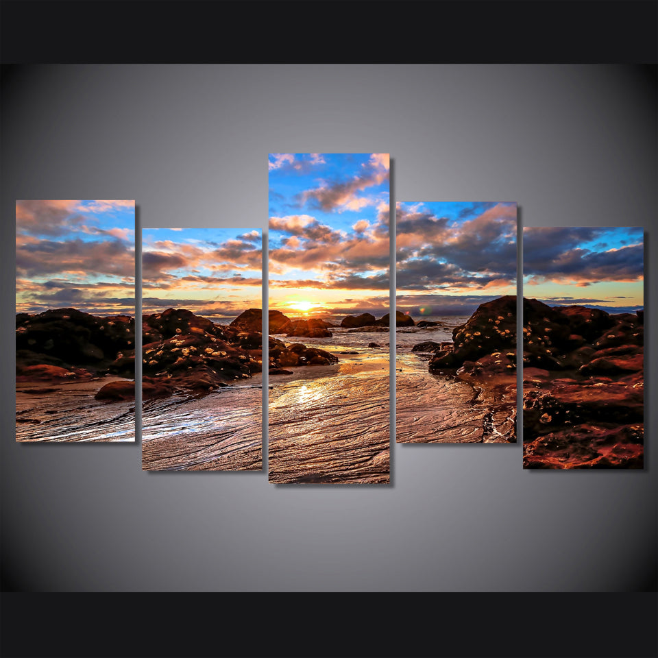 HD Printed clouds sky dawn rocks Painting on canvas room decoration print poster picture canvas Free shipping/ny-6392