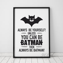 Load image into Gallery viewer, Batman Quote Canvas Art Print Painting Poster, Wall Pictures for Home Decoration, Wall Decor FA246-1/2/3
