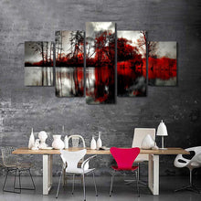 Load image into Gallery viewer, Printed trees park viewes lake clouds color Painting Canvas Print room decor print poster picture canvas Free shipping/NY-6398
