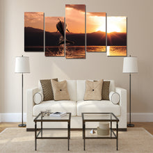 Load image into Gallery viewer, HD Printed Dolphin sunset seascape picture Painting wall art room decor print poster picture canvas Free shipping/ny-750
