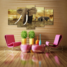 Load image into Gallery viewer, HD Printed Africa Elephants Landscape Group Painting room decor print poster picture canvas Free shipping/ny-017

