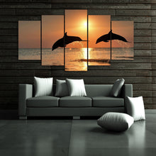 Load image into Gallery viewer, HD Printed dolphin ocean seascape Group Painting room decor print poster picture canvas Free shipping/ny-009
