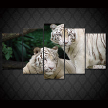 Load image into Gallery viewer, HD Printed White Tiger Landscape Group Painting room decor print poster picture canvas Free shipping/ny-031
