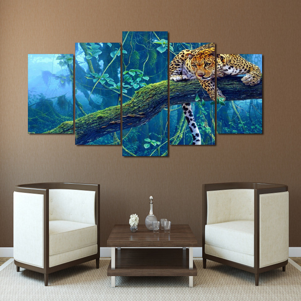 HD Printed Jungle leopard Painting Canvas Print room decor print poster picture canvas Free shipping/ny-3042