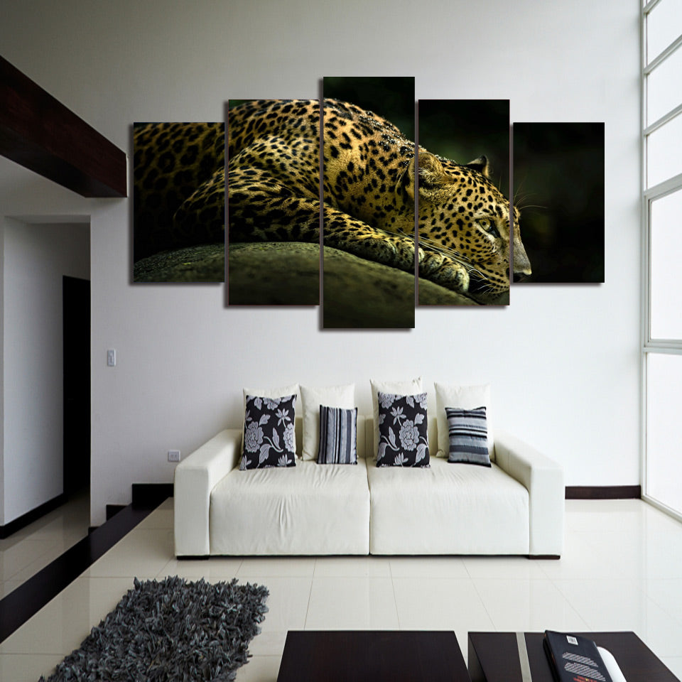 HD Printed Animal leopard picture Painting wall art room decor print poster picture canvas Free shipping/ny-681